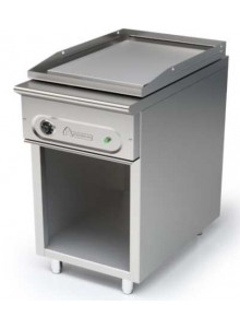 Fry tops eléctricos con mueble fondo 750 placa lisa rectificada