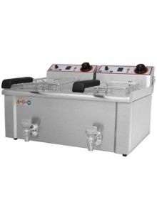 Freidora Simple Eléctrica Con Grifo Sobremesa 13L