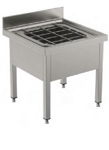 Fregadero vertedero fondo 700