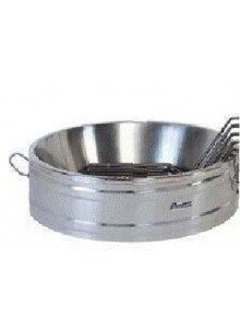 Sartén de acero inox para churros 14L