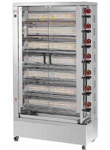 Asador de pollos a gas especial para pollos abiertos