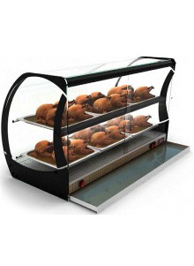 Vitrina Expositora Caliente De Sobremesa Cristal abatible