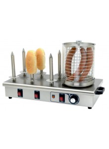 Máquina de perritos calientes 6 pinchos