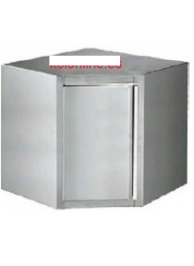 Mueble estantería de pared rinconera puerta abatible 400