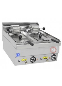 Freidora Doble Eléctrica Con Grifo Sobremesa 8L 380V alto rendimiento