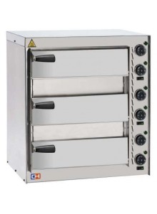 Horno de pizza triple electric0 3x35 cm